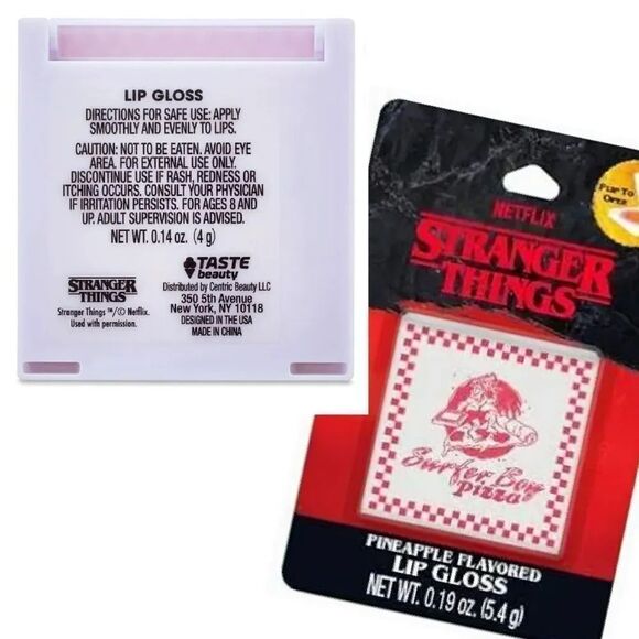 Netflix STRANGER THINGS MakeUp Brushes And Lipgloss Set NWT - Picture 13 of 14